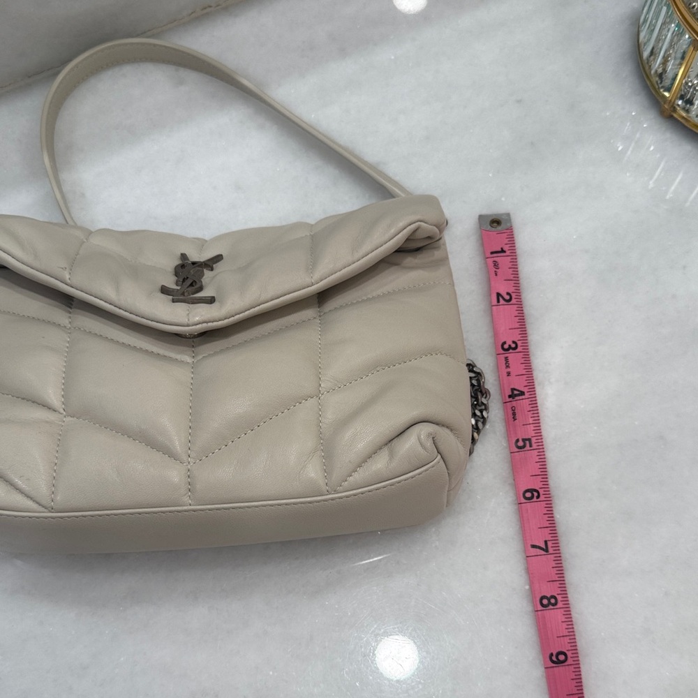 Yves Saint Laurent Beige Quilted crossbody Bag - Picture 7 of 7